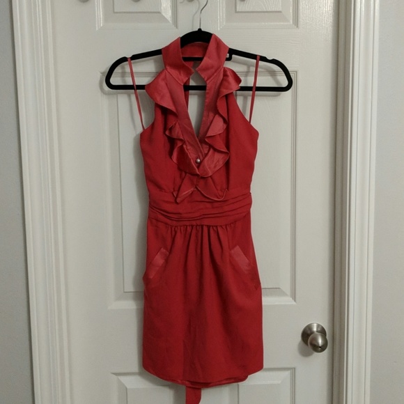 BCBGeneration Dresses & Skirts - BCBGeneration coral halter dress